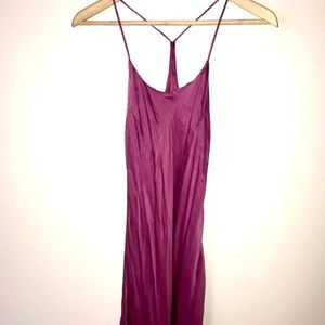 Silk Valerie Stevens Magenta Nightgown